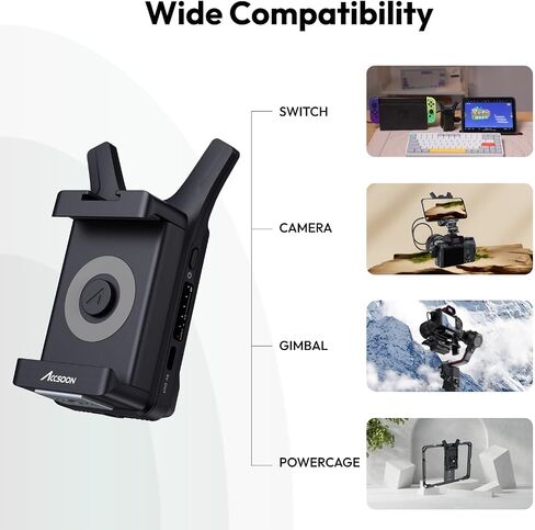 جهاز إرسال الفيديو اللاسلكي Accsoon CineView Nano، 1080p 60 إطارًا في الثانية، زمن الوصول 0.06 ثانية، نطاق 500 قدم يصل إلى 4 أجهزة مراقبة نظام نقل الفيديو اللاسلكي HDMI للكاميرات بدون مرآة يدعم iOS/Android in Saudi Arabia