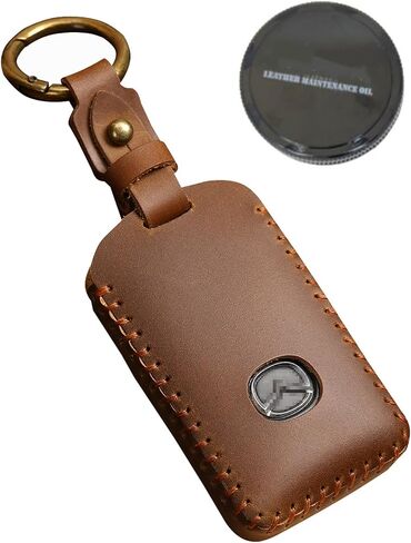 حافظة جلدية لمفتاح السيارة متوافقة مع مازدا 3، مازدا 3 هاتشباك، مازدا 6، CX-5، CX-50، CX-3، CX-30، CX-9، CX-90 2020-2024 in Kuwait