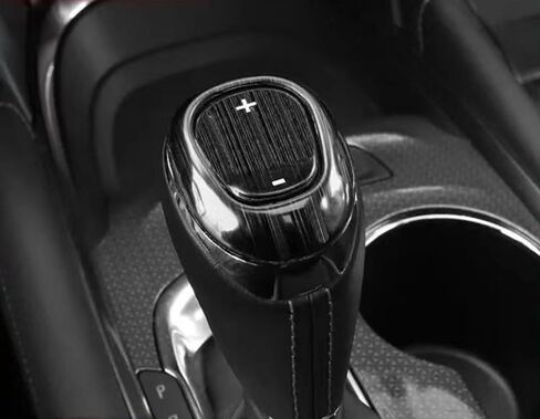 Gear Shift Knob Cover Trim for Chevrolet Equinox 2018-2021 Car Accessories Black Chrome Titanium Stainless Steel 1 Pc (Gear Shift Head Patch 1) in Kuwait