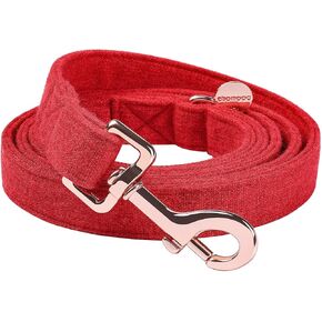 DOGWONG Cotton Hemp Dog Collar, Heavy-Duty White Dog Collar Durable Soft Natural Fabric Pet Dog Collar Cute Wedding Puppy Necklace for Small Medium Large Dog in Kuwait