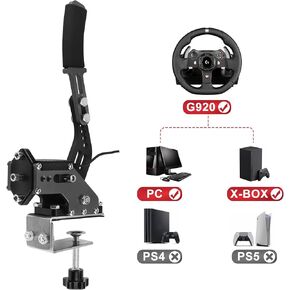 ترقية فرملة اليد USB 2 في 1 64 بت لـ G920 المتوافقة مع نظام Xbox/Xbox series S/Xbox series X + PC لألعاب السباق المحاكاة مع مستشعر القاعة غير المتصل (أسود) in Kuwait