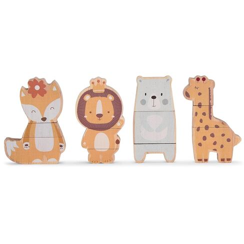 Wooden Rainbow Stacking Toy - Montessori Rainbow Nesting Puzzle - Building Block Stacker Game for Baby, Kids, and Toddler - Educational and Interactive toys - Non-toxic Sensory Learning Gift in Kuwait