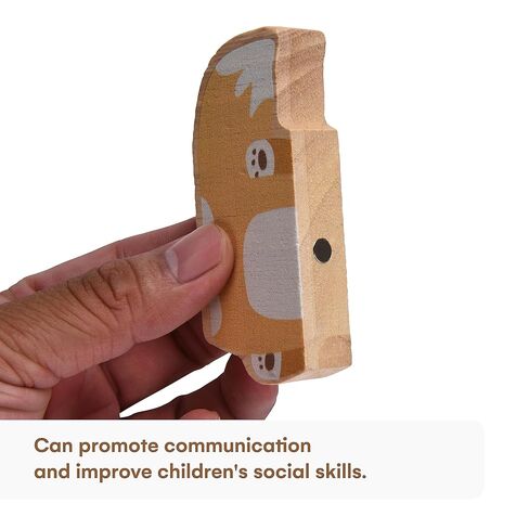 Wooden Rainbow Stacking Toy - Montessori Rainbow Nesting Puzzle - Building Block Stacker Game for Baby, Kids, and Toddler - Educational and Interactive toys - Non-toxic Sensory Learning Gift in Kuwait