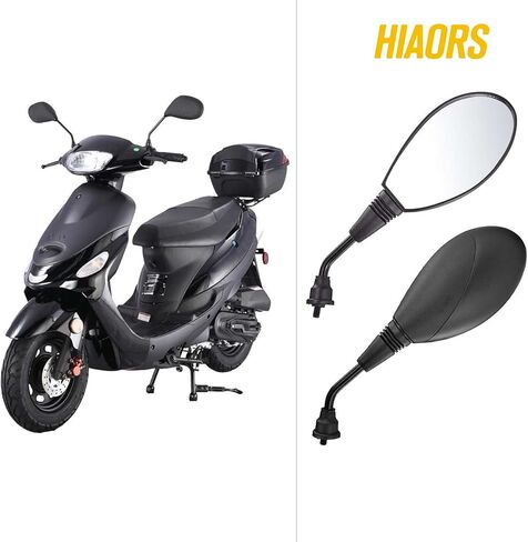 8 مم دراجة نارية GY6 سكوتر مرايا الرؤية الخلفية لـ 50cc الدراجة Tomos A35 Sprint Targa LX TT Colibr GY6 150cc 250cc 157QMJ 1P57QMJ Honda Ruckus Kymco Agility Parts أسود in Saudi Arabia