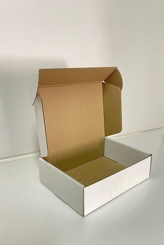 50 Pack 6x4x3 Inches Brown Corrugated Mailer Boxes -Corrugated Cardboard Mailing Boxes for Small Business Packaging and Gift Presentation in Saudi Arabia