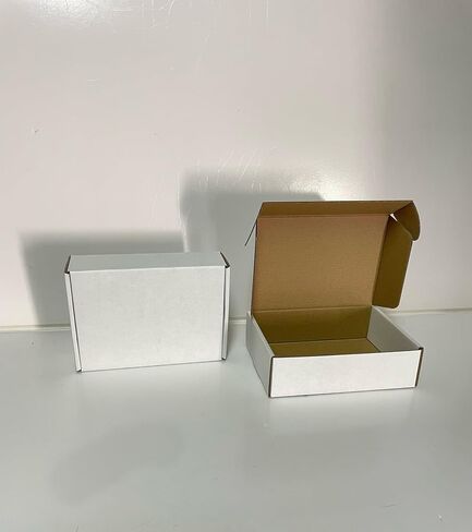 50 Pack 6x4x3 Inches Brown Corrugated Mailer Boxes -Corrugated Cardboard Mailing Boxes for Small Business Packaging and Gift Presentation in Saudi Arabia