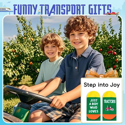 HAPPYPOP Funny Boy Socks Girl Socks Tractor Socks, Funny Boy Gifts Girls Gifts Tractor Gifts in Saudi Arabia