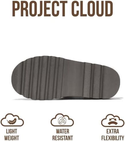 Project Cloud 100% Genuine Leather Platform Ankle Boots for Women (Huggy) | Memory Foam Insole Lightweight Winter Booties - Womens Casual Footwear Fall Shoes - Fashionable Womens Boots with EVA Outsole in Saudi Arabia