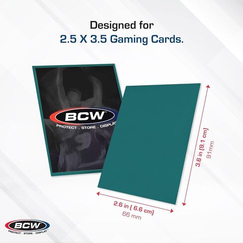BCW Deck Guard - Double Matte Grey Card Sleeves | Acid-Free, Archival-Safe, No PVC | Anti-Glare Matte Finish | Fits Standard 2½" x 3½" Game Cards | Durable Deck Protector Sleeves | 50 Ct in Saudi Arabia