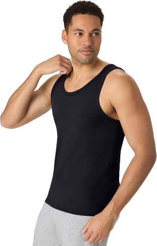 قميص بدون أكمام Hanes Mens Originals ثلاثي المزيج، قمصان خفيفة الوزن للرجال، قميص بدون أكمام in Saudi Arabia