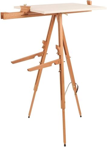 Mabef Folding Easel with Shelf Brackets (MBM-27),Brown in Saudi Arabia