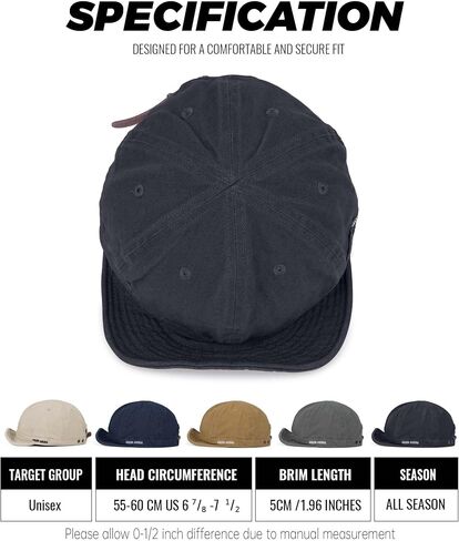 Clakllie قصيرة بيل حافة قبعة بيسبول الانظار أبي قبعة جولف مع قبعة Snapback قابلة للتعديل الهيب هوب قبعة للرجال والنساء in Kuwait