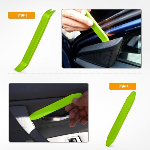 GOOACC 6PCS Auto Trim Removal Tool Kit No-Scratch Tool Kit for Car Audio Dash Window Molding Fastener Remover Tool Kit-Black in Saudi Arabia