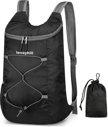 levayhill 16L Hiking-Daypack, Water-Resistant-Lightweight Foldable Travel Backpacks, Camping Outdoor Backpack Carry-on Bag in Kuwait