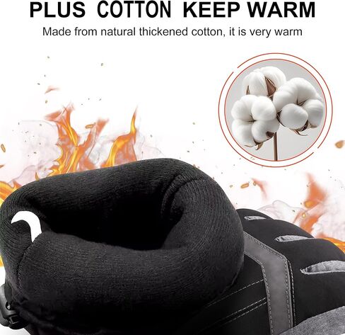 QILOVE Battery Heated Gloves for Men Women Hand Warmer Gloves with Battery Compartment Waterproof Ski Gloves Touchscreen for Skiing, Cycling, Motorcycle, Hiking in Kuwait