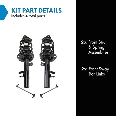 TRQ Front Struts & Link Kit Compatible with 2014-2019 Toyota Corolla in Saudi Arabia