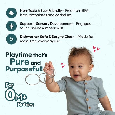 Jangles - Stainless Steel Teething Bracelet and Fidget Toy - Made in USA - by Kleynimals in Kuwait