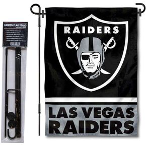 Las Vegas Raiders Garden Flag and Pole Stand Holder
