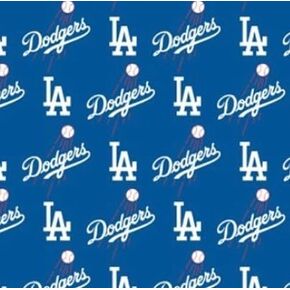 Major League Baseball Los Angeles Dodgers - 100% Cotton, 60" Wide By the Yard