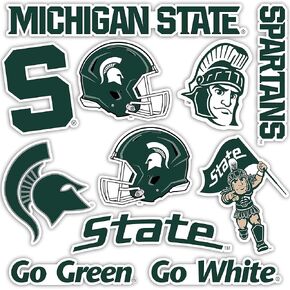 Desert Cactus Michigan State University Sticker Spartans MSU Stickers Vinyl Decals Laptop Water Bottle Car Scrapbook T2 (Type 2)