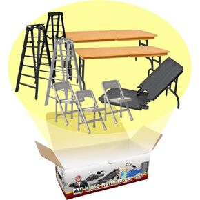 Tables, Ladders & Chairs Match Accessory Set for WWE Wrestling Action Figures
