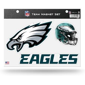 Rico Industries NFL Philadelphia Eagles Team Magnet Set 8.5" x 11" - Home Décor - Regrigerator, Office, Kitchen