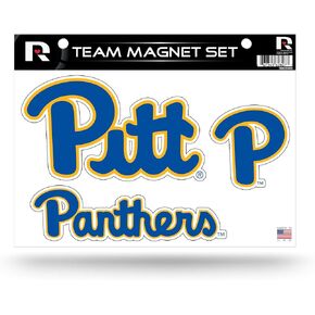 Rico Industries NCAA Pittsburgh Panthers Die Cut Team Magnet Set Sheet, 8.5 x 11-"