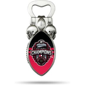Rico Industries National Football Champs unisex Rico Industries NCAA Football 2024 CFP National Champions Magnetic Bottle Opener, Stainless Steel, Strong Magnet to Display on Fridge