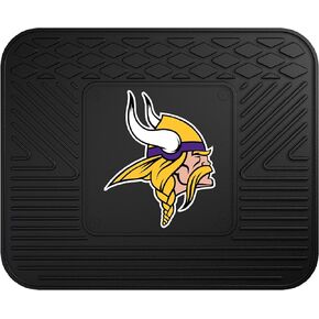 FANMATS 8775 Minnesota Vikings 2-Piece Heavy Duty Vinyl Car Mat Set, Front Row Floor Mats, All Weather Protection, Universal Fit, Deep Resevoir Design , 18"x27"