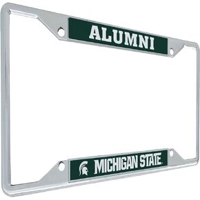 Desert Cactus Michigan State University Spartans MSU Go Green Metal License Plate Frame for Front or Back of Car Officially Licensed (Alumni)