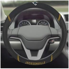 FANMATS 21546 Jacksonville Jaguars Embroidered Steering Wheel Cover