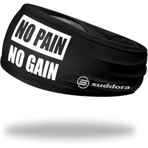 Suddora Motivational Quote Tapered Headbands - Workout, Sports, Costume, Running, Fashion, Sports and Outdoor Activity