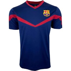 Icon Sports Youth Barcelona Training Jersey, Licensed Barcelona Soccer Shirt for Boys