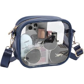 Clear Bag for Stadium Events, Clear Crossbody Purse for Women and Men, Transparent Bag for Concerts Festivals Sports