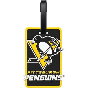 Aminco NHL Pittsburgh Penguins Soft Bag Tag, 7.5