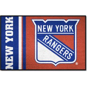 FANMATS 19271 New York Rangers Starter Mat Accent Rug - 19in. x 30in. | Sports Fan Home Decor Rug and Tailgating Mat Uniform Design