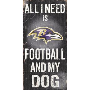 Fan Creations N0640 Baltimore Ravens Football and My Dog Sign