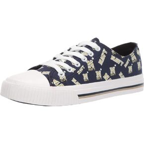 FOCO womens Ncaa College Team Logo Fashion Low Top Canvas Sneakers Shoes