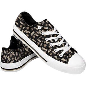 FOCO womens Ncaa College Team Logo Fashion Low Top Canvas Sneakers Shoes