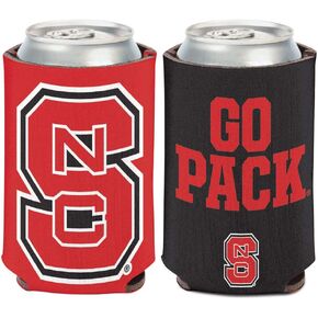 WinCraft NCAA North Carolina State Wolpack NCSU (1-Pack) 12 oz. 2-Sided Can Cooler