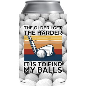 I Love Titties Golf Can Sleeve Funny Can Cooler Coolie - Perfect Golf Trip Accessory - Beer Can Holder Sleeve - Soda Beer Caddie - Golfing