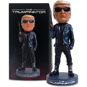 Donald Trump Collectibles - Proud Patriots The Trumpinator: Donald Trump 2024 Bobblehead for Trump Supporters and Patriotic Americans | The #1 Trump Gifts