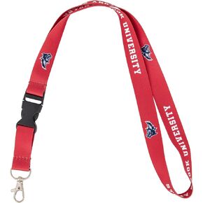 Desert Cactus Stony Brook University Lanyard Seawolves Car Keys ID Badge Holder Keychain Detachable Breakaway Snap Buckle (Red)