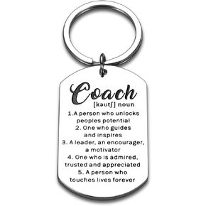 Gifts for Coach Soccer Football Coach Gifts Keychain Thank You Gifts for Runner Baseball Softball Volleyball Coaches Gifts Gym Sports Cross Country Running Gifts Birthday Christmas Stocking Stuffer
