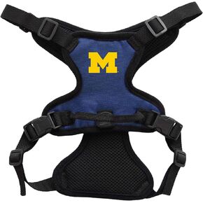 Littlearth Unisex-Adult NCAA Michigan Wolverines Front Clip Pet Harness, Team Color, X-Small