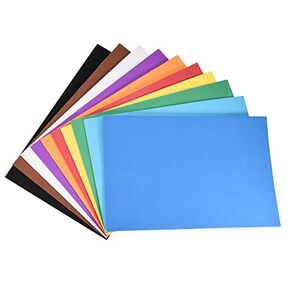 MECCANIXITY Colorful EVA Foam Sheets Self Adhesive 7.8 x 11.8 Inch 1.8mm Thickness for Crafts DIY, 1 Set
