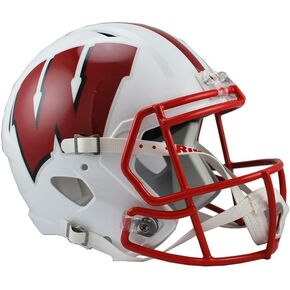 NCAA Wisconsin Badgers Full Size Speed Replica Helmet, Red, Medium