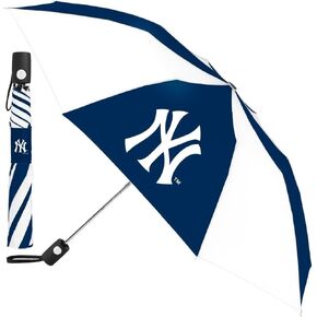 Totes MLB Auto Fold 48" Umbrella NY Yankees