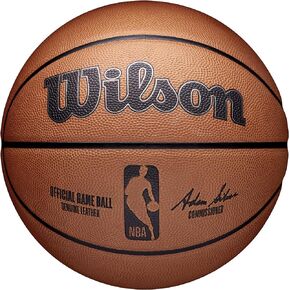 WILSON NBA Official Game Basketball - Brown, Size 7-29.5"
