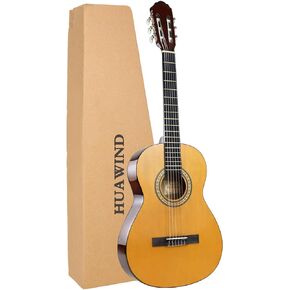 39 Inch Classical Guitar Full Size Acoustic Guitar Nylon Strings Guitar for Beginners Adults in Kuwait